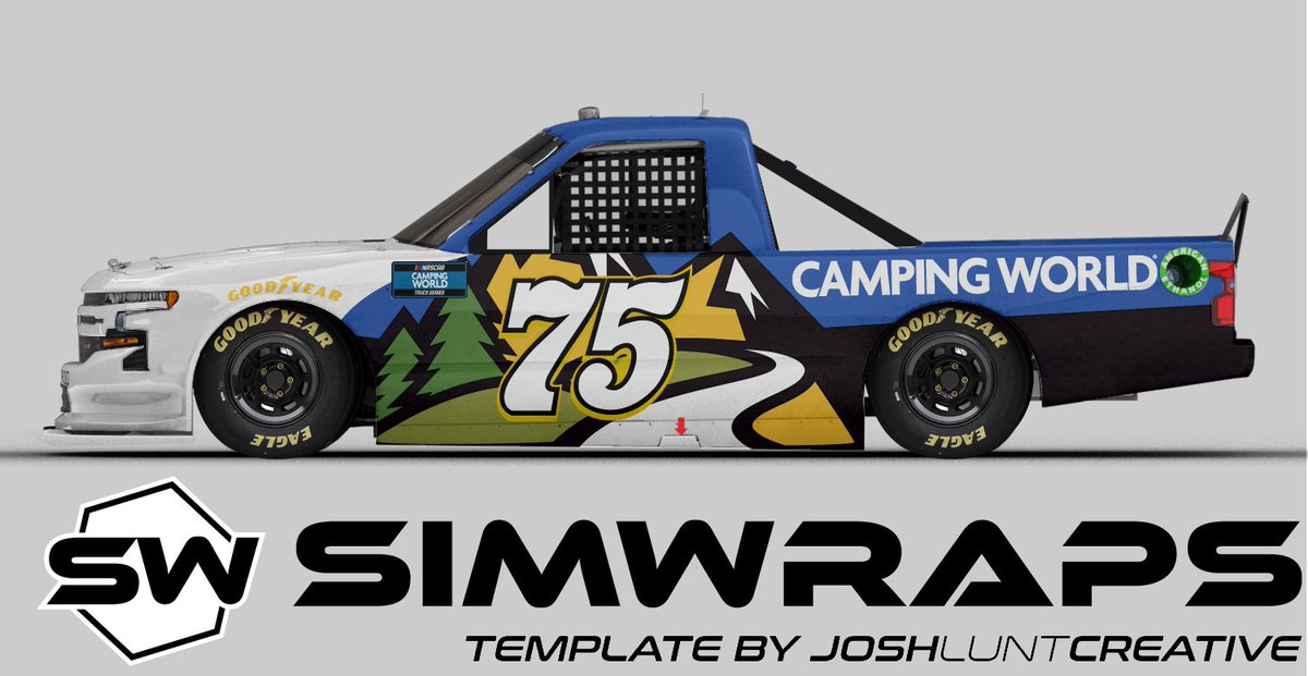 simwraps's tweet photo. these were the other options for the desing. @HendersonRace @marcuslemonis @CampingWorld #campingworldnascar https://t.co/V5mR8ioeAa