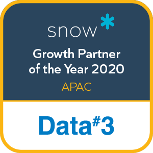 Data3Limited's tweet photo. Data#3 is proud to announce we've been named APAC Growth Partner of the Year 2020 by @SnowSoftware, the global leader in technology intelligence. #SnowPartnerSummit2021
Click here to read the full news release: https://t.co/nAncdlPF3e https://t.co/zFRXzsq8Sh