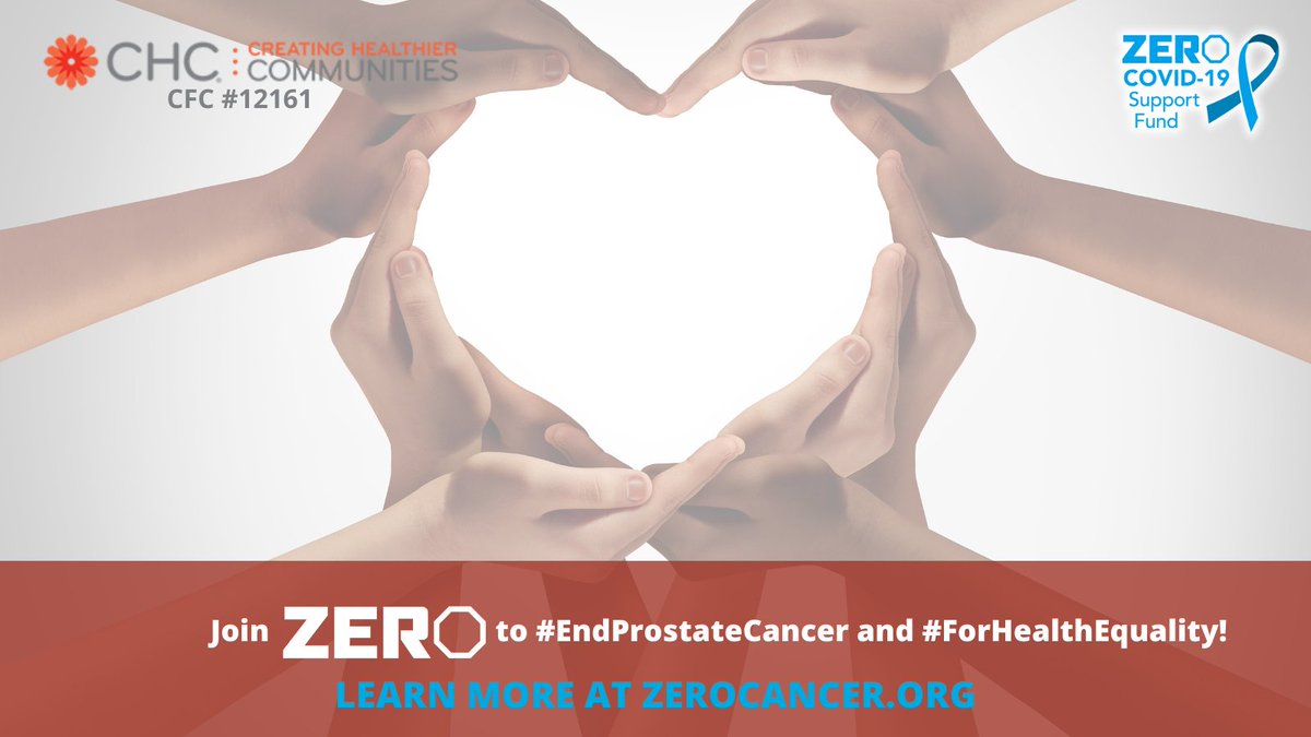 ZEROCancer's tweet photo. CHC: Creating Healthier Communities Giving Day #ForHealthEquity is TODAY!
Even tho it's been 1 yr since #COVID-19 was declared a #pandemic, many in the #prostatecancer community are still suffering & in need of support. Help by giving today! https://t.co/J9E4xtn74Z https://t.co/4HyK4rpNMg