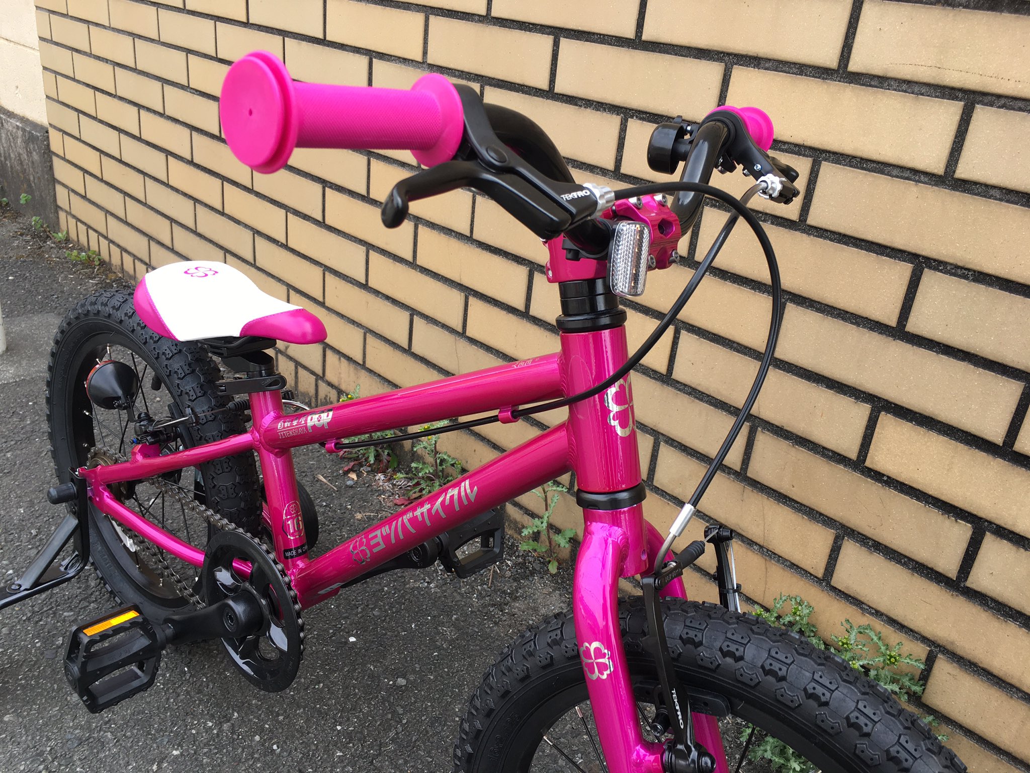 ブルー×レッド ヨツバサイクル 12インチ クリスタルピンク | www