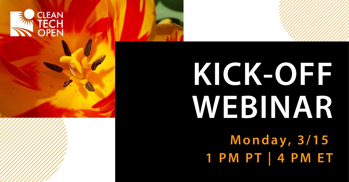 Cleantech Open (@cleantechopen) on Twitter photo Join us on Monday, 3/15, for our next webinar 📺 about our 2021 <a href="/cleantechopen/">Cleantech Open</a> #cleantech #accelerator - see you there!
#cto #cleantechopen #cleantech #climatetech #entrepreneurship #startupsupport
us02web.zoom.us/meeting/regist… Join us on Monday, 3/15, for our next webinar 📺 about our 2021 <a href="/cleantechopen/">Cleantech Open</a> #cleantech #accelerator - see you there!
#cto #cleantechopen #cleantech #climatetech #entrepreneurship #startupsupport
us02web.zoom.us/meeting/regist…