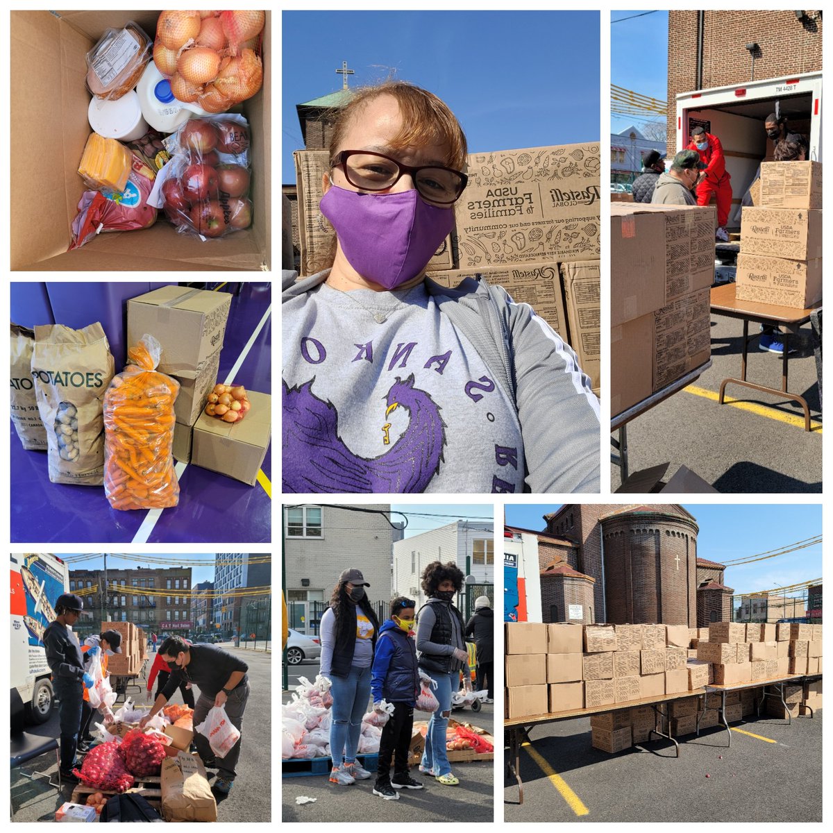 April4C's tweet photo. Liberation Food Distribution today. This is what Community looks like. Over 270 boxes of food, served in one hour! #OSGSTRONG #Libnation @MarkTreyger718 @ExecSuptLisante @d79SuptZweig @ACCESS_NYCDOE https://t.co/9AhXT8gkcP