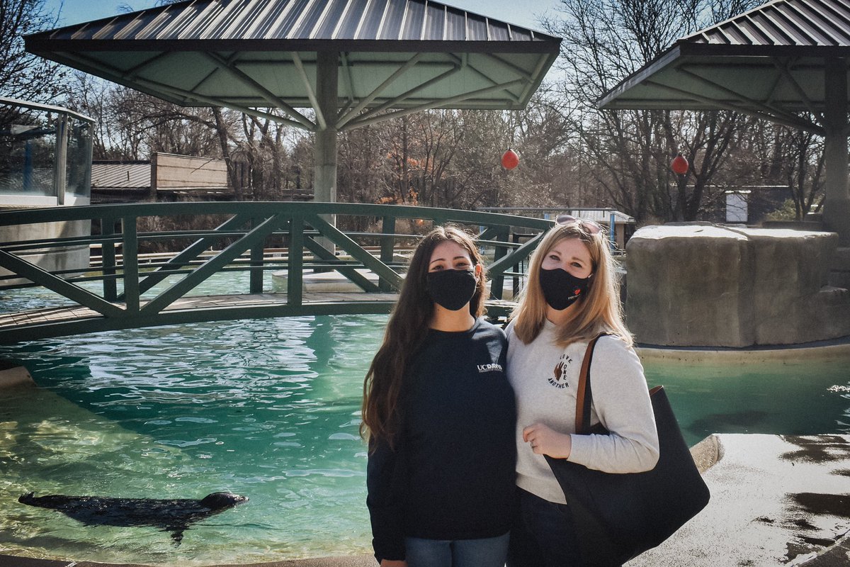 MaggieMoller's tweet photo. For her birthday, I took my future marine biologist to visit the mammals she’s been admiring behind glass for years.  Thank you @blankparkzoo for helping arrange this behind the scenes tour for Faith. She was in heaven! 🦭 #dsmusa #zoo #seals #birthdaygirl https://t.co/3SCeLrL1C6