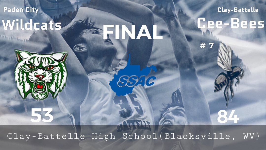 JordanChisler's tweet photo. 🚨 Final in Blacksville : @ClayBattelle_bb 84 @PadenCityHS 53

📋 @MojoChisler 18pts
@Gav1nMoore 17pts 
Austin Piper 15 pts
@ChaseAmmons 11pts
Michael Payton 10pts

#wvprepbb
@MetroNewsPrep @dompostsports  @WDTVSports @12SportsZone @Hoops_Roundup @gcarey938 @joebrowvm @304Elite https://t.co/FIbwqEAAoZ