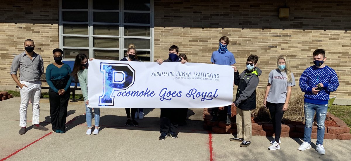Small but mighty! Addressing human trafficking; a small community eliminating a national crisis. #PocomokeGoesRoyal #RedSandProject #Awareness <a href="/PocomokeMiddle/">PocomokeMiddleSchool</a> <a href="/MrRecord21/">Dr. Matthew Record</a>