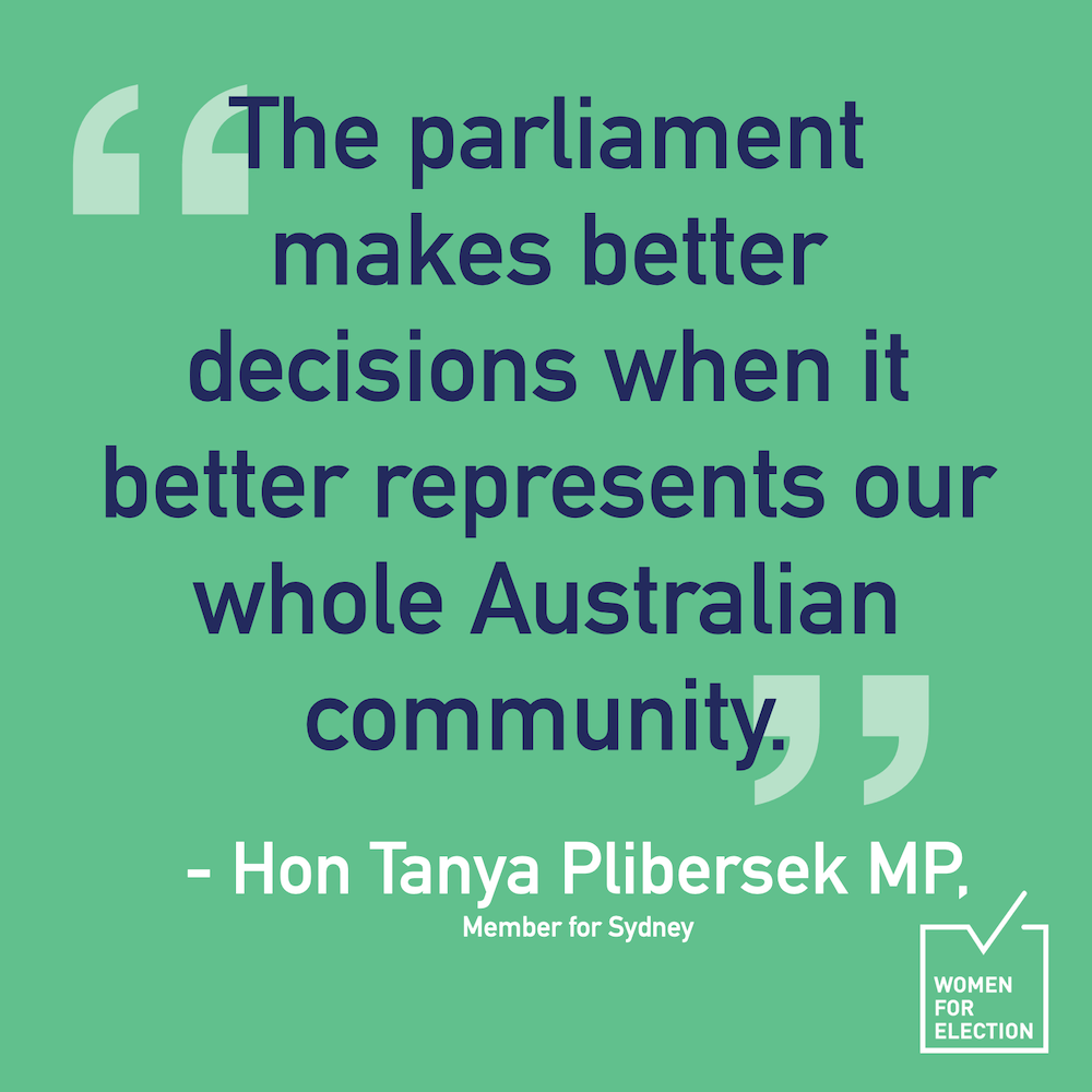 WomenElectionOz's tweet photo. "The parliament makes better decisions when it better represents our whole Australian community."
- Hon Tanya Plibersek MP,
Member for Sydney
Video: https://t.co/PjMsSxxPUs
#choosetochallenge #womeninthehouse #getelected #beher #supporther #womeninpolitics https://t.co/naiLA2k6lk