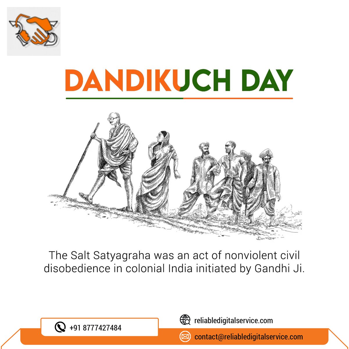 DigitalReliable's tweet photo. The #SaltSatyagrah was an act of nonviolent civil disobedience in colonial India initiated by #GandhiJi https://t.co/IgQEkPoFhc