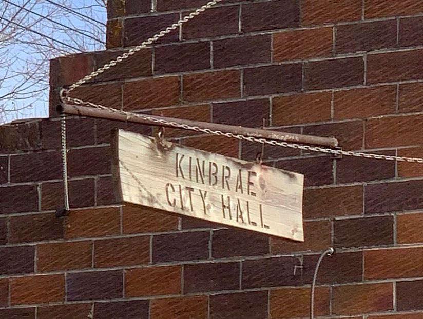 City Hall in Kinbrae #Minnesota - population 12