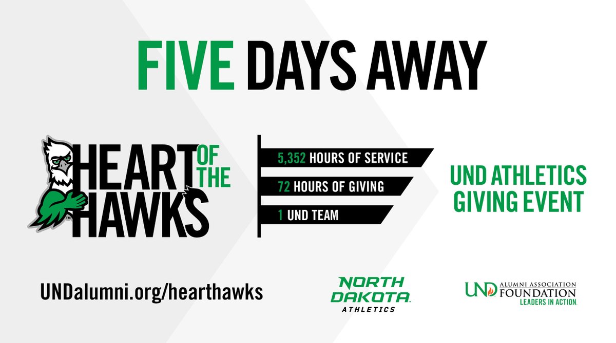 undalumni's tweet photo. #HelpingHawks one hour at a time. 💚 

1.  Visit https://t.co/KPIbBuFJm0
2.  Register for Coaches Corner
3.  Pre-give today with $25 or more
4.  Share #HelpingHawks on your social pages and invite your friends to participate

@UNDsports https://t.co/p1T7CbCg7g