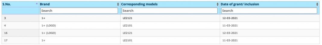 TechAlertNow's tweet image. OnePlus 9E/9R (LE2101)
OnePlus 9 Pro (LE2121) 
Spotted on India BIS Certification Ahead of March 23 Launch
#OnePlus9Series #OnePlus9 #oneplus8series