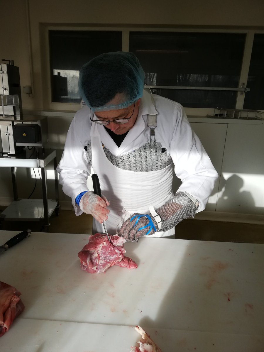 IdeleLabo's tweet photo. #valcabri
Découpe des #carcasses de #chevreau Boer et Alpin du Pradel par notre boucher @Tribot_Idele et essai de présentation pour les tests #consommateurs  😋
#SQCV_Idele https://t.co/RdC0NuxSuS