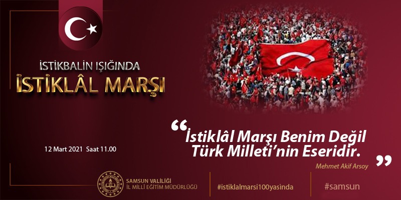 İstikbalin Işığında İstiklal Marşı  .. <a href="/havzailcemem/">Havza İlçe MEM</a> <a href="/samsunmem/">Samsun İl Milli Eğitim Müdürlüğü</a> <a href="/CoskunESEN57/">Coşkun ESEN</a> <a href="/zulkifdagli/">Doç. Dr. Zülkif Dağlı</a> <a href="/ziyaselcuk/">Ziya Selçuk</a> #istiklalmarsı100yasında #samsun