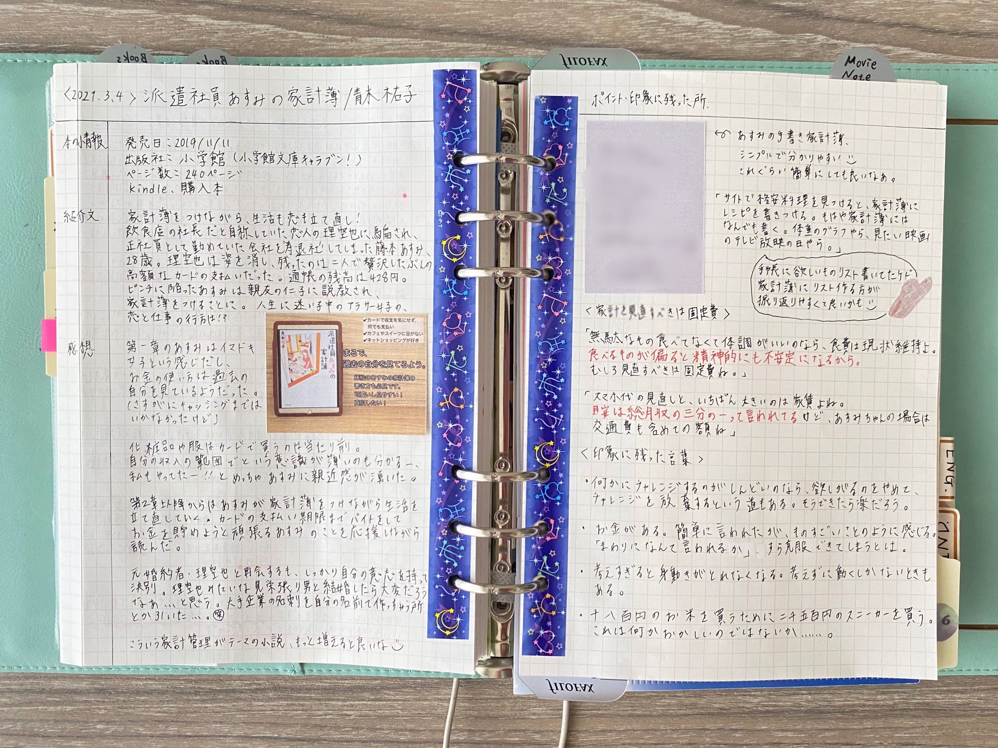 ちーこ 読書ノート 読書ノート 派遣社員あすみの家計簿 モザイクかけた部分は 挿絵に挿入されている あすみの家計簿 家計管理のブログや発信をしているので楽しく読めたし 勉強になりました こういうお金に関する小説もっと読みたいな 読書 ちーこ 読書ノート 読書ノート 派遣社員あすみの家計簿 モザイクかけた部分は 挿絵に挿入されている あすみの家計簿 家計管理のブログや発信をしているので楽しく読めたし 勉強になりました こういうお金に関する小説もっと読みたいな 読書