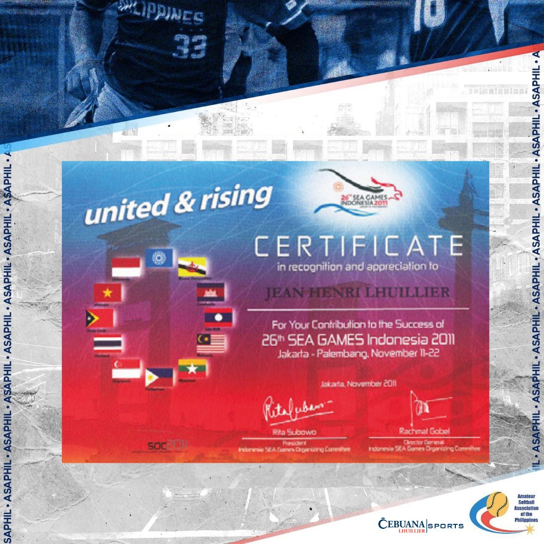 CebuanaSports's tweet image. #FlashbackFriday: Cebuana Lhuillier President and CEO and ASAPHIL President Jean Henri Lhuillier was given recognition for his contribution to the success of the 26th SEA GAMES in Jakarta, Indonesia in 2011.