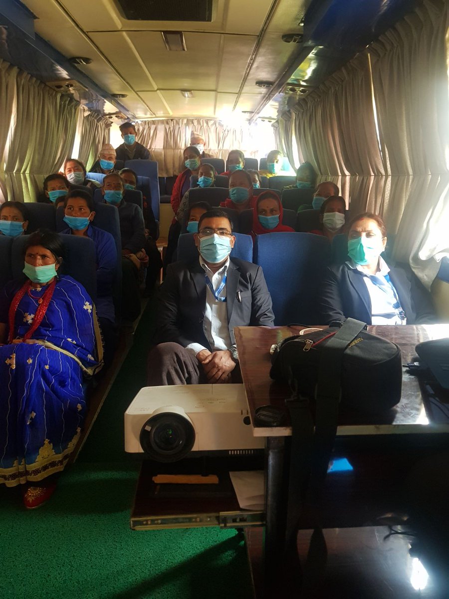 SakchyamAFP's tweet photo. Chhimek also launched its new mobile literacy platform where a bus equipped with a projector will function as #financialliteracy classroom. The new initiative introduced under @SakchyamAFP partnership will start from Sudurpashchim Province
@UKinNepal 
#FinancialInclusion https://t.co/VFRGF9OgZl