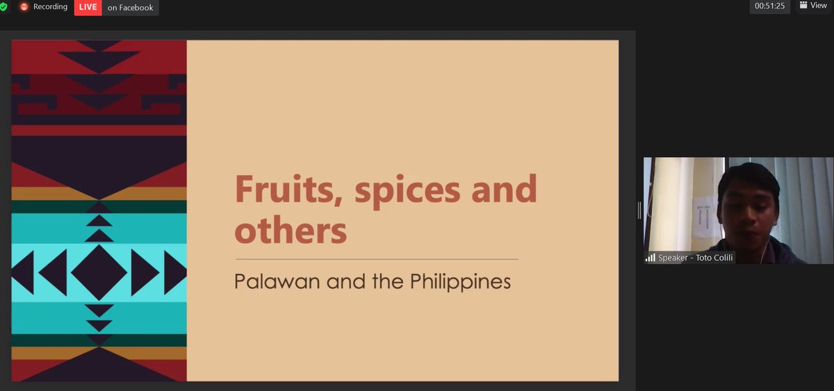ntfp_ep's tweet photo. John Vincent “Toto” Colili, Co-founder of SNaKK or Samahan ng mga Nagkakaisang Katutubong Kabataan in Brooke’s Point, Palawan, presents the different wild foods, fruits, and spices in the province. 

#wildfoodsasia
#forestsforfood
#linkingpeopleandforest https://t.co/R50j65LbDf