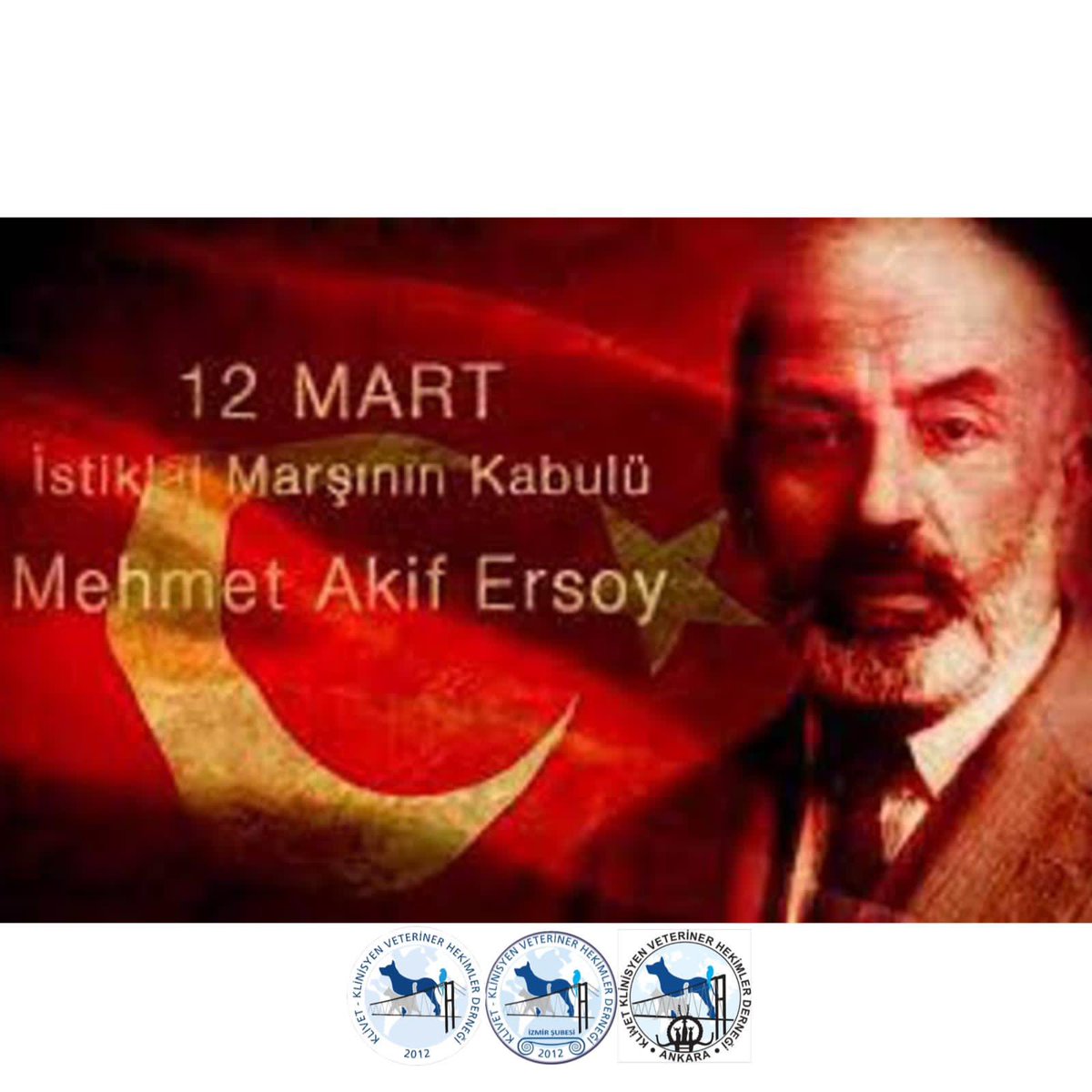 İstiklal Marşı’mızın kabulunun 100. yıldönümünde meslektaşımız Mehmet Akif ERSOY’u, aziz şehitlerimizi ve kahraman gazilerimizi rahmetle ve minnetle anıyoruz.
KLİVET Yönetim Kurulu
#KLİVET #istiklalmarsı100yasında