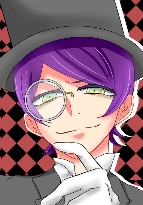 片眼鏡のtwitterイラスト検索結果