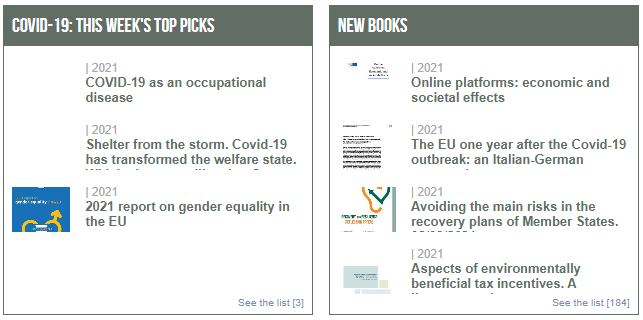 ETUI_org's tweet photo. #Labourline highlights of the week:
1️⃣ #Covid_19 as an occupational disease
2️⃣ Covid-19 has transformed the welfare state @TheEconomist
3️⃣ 2021 report on #GenderEquality #EU @EU_Justice
4️⃣ Avoiding the main risks in the recovery plans @CEPS_thinktank
➡️https://t.co/WeVzJYLkYv https://t.co/ahvssGiY5u