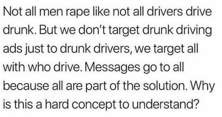 ThatRebelLady's tweet image. A vivid explanation for the #NotAllMen idiots.

#TooManyWomen