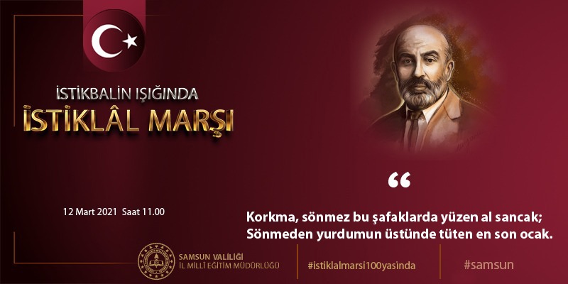 Korkma <a href="/25Mayisilkokulu/">Havza 25 Mayıs İlkokulu</a> <a href="/CoskunESEN57/">Coşkun ESEN</a> <a href="/ziyaselcuk/">Ziya Selçuk</a> <a href="/zulkifdagli/">Doç. Dr. Zülkif Dağlı</a> #istiklalmarsı100yasında