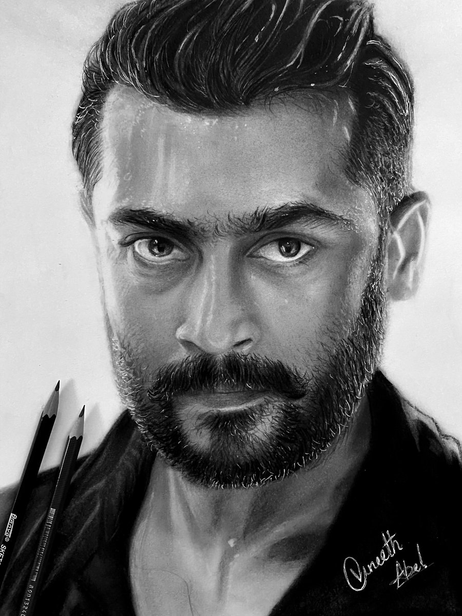 vineetharts_'s tweet photo. @Suriya_offl 💞💞✨✏️ 

#vineetharts #pencilsketch #portraitdrawing #graphitedrawing #artwork #suriya #suriyasivakumar #sooraraipottru https://t.co/dzgb4DkxK5