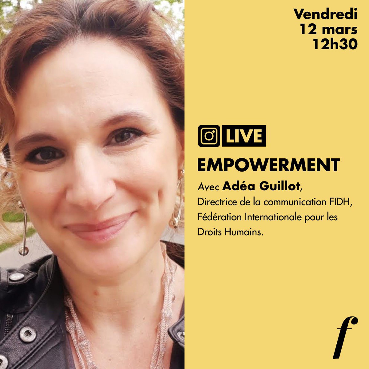 Feminalink (@feminalink) on Twitter photo #empowerment 🙌 RDV en live instagram à 12h30 avec <a href="/Adea_Guillot/">Adéa Guillot- Dircom et Engagement Care France</a> Dircom de la <a href="/fidh_fr/">FIDH</a> . Gd reporter <a href="/lemondefr/">Le Monde</a> & <a href="/ARTEfr/">ARTE</a> avant de rejoindre l’une des 3 organisations mondiales de défense des droits humains, elle nous parlera #womenempowerment 👉 bit.ly/3ladMiO #empowerment 🙌 RDV en live instagram à 12h30 avec <a href="/Adea_Guillot/">Adéa Guillot- Dircom et Engagement Care France</a> Dircom de la <a href="/fidh_fr/">FIDH</a> . Gd reporter <a href="/lemondefr/">Le Monde</a> & <a href="/ARTEfr/">ARTE</a> avant de rejoindre l’une des 3 organisations mondiales de défense des droits humains, elle nous parlera #womenempowerment 👉 bit.ly/3ladMiO