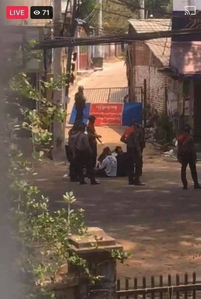 NppWin's tweet photo. Today at Insein! Even girls are targeted and the riot police are searching every nook and corner to arrest protesters! They are shooting at people who tried to live record them...

UNSC ACT NOW 

#WhatsHappeningInMyanmar 
#Mar12Coup https://t.co/Ssslw5DbmZ