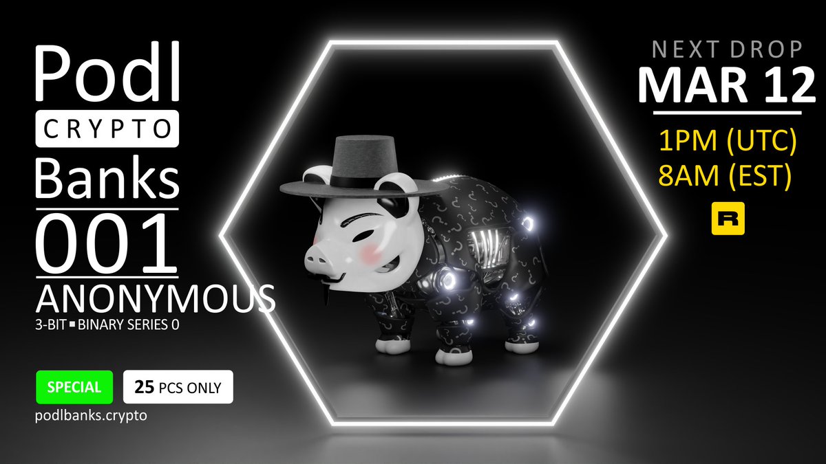 podlbanks's tweet photo. Next Drop in 9hrs! @rarible

🐷People should not be afraid of their governments. Governments should be afraid of their people.

#NFTs #nftart #digitalcollectibles #digitalart #mint #cryptoart https://t.co/bVtClDntrF