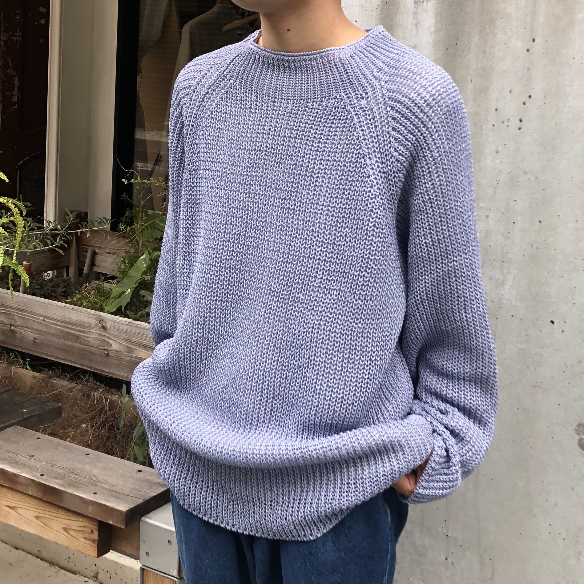 スマートスクラブス URU / CREW NECK OVER KNIT - ニット/セーター