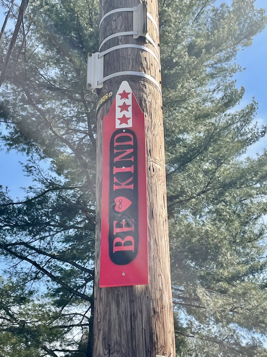 On the family walk today #wordsmatter #kindnessisfree