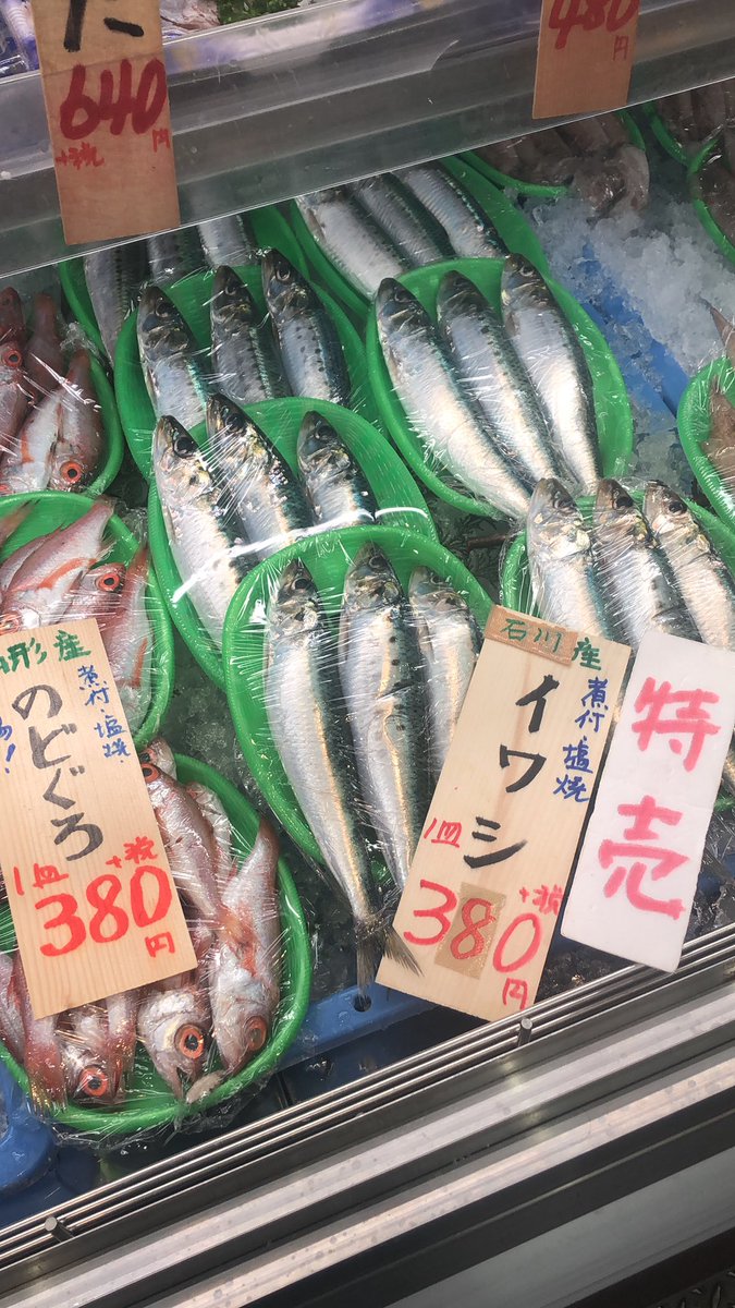 武蔵境おさかな家さん 脂ののった極太イワシ 高級魚のどぐろ どちらもひと皿380円 安い