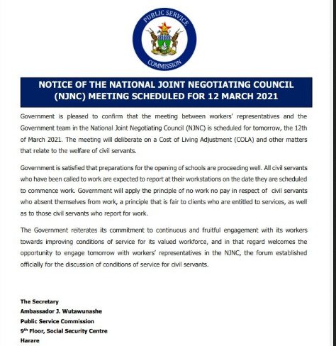 ARTUZ_teachers's tweet photo. The framing of this meeting is all wrong and the negotiating platform is a joke. Trs never asked for a COLA but restoration of our October 2018 salaries. The spirit of consultation of NJNC is also against provisions of collective bargaining provided for in s 65 of constitution. https://t.co/7g3cxNKJ93