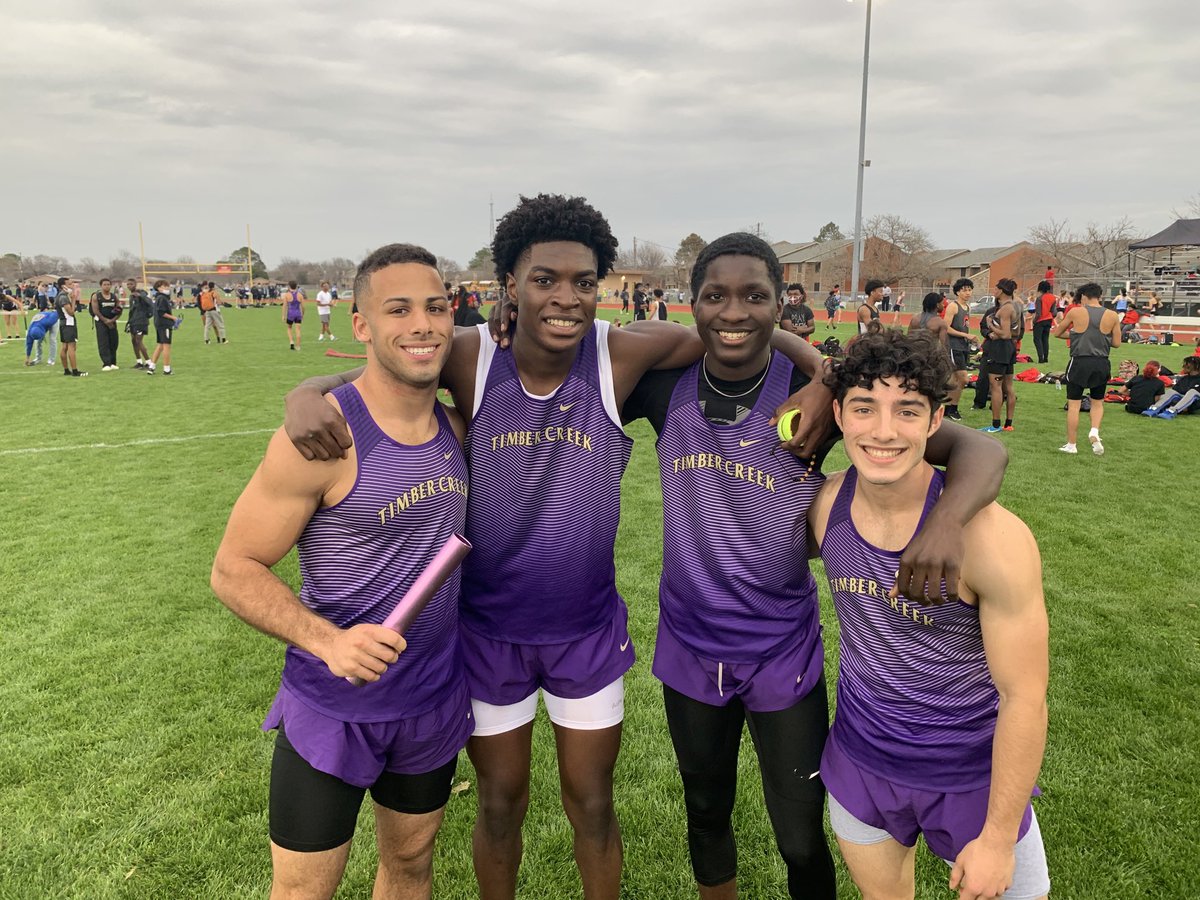 coachmwilliams1's tweet photo. Our Timber Creek Boys Track Team showed out tonight. We swept the relays tonight and absolutely attacked the track!! Can’t say enough about about the effort from our kids and coaches. #compete #neverbetter ⁦@TCHSFootball⁩ ⁦@KISDAthletics⁩ https://t.co/PgUthllcfM