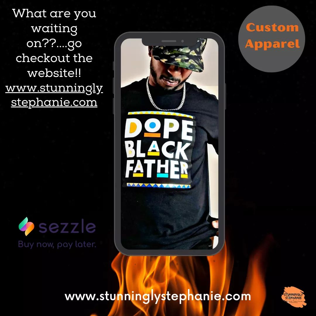 StunninglyS's tweet photo. What are you waiting on...go checkout my website!!
https://t.co/KclVlKadN5
#BuyBlack #supportblackownedbusinesses #tshirtdesigns #blackmenfashion #dopeblackfather #blackmenaredope #customshirts #blackexcellence #BlackEntrepreneurs #familia #familymodels #sezzle https://t.co/CAUYuCcAbe