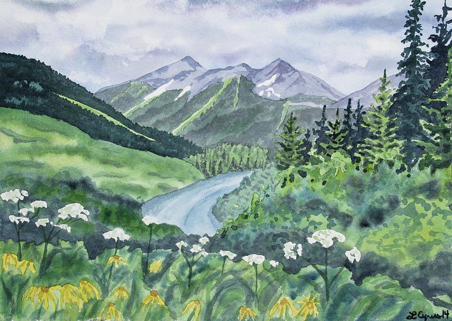jean_farlow's tweet photo. Something I brewed up earlier in the year, the scenery while hiking was marvellous and it would be a shame if I didnโt paint it. Took 2 months of hard work but Iโm satisfied ๐ #art #nature #isthishowyouusehashtags? https://t.co/QniNezbEq0