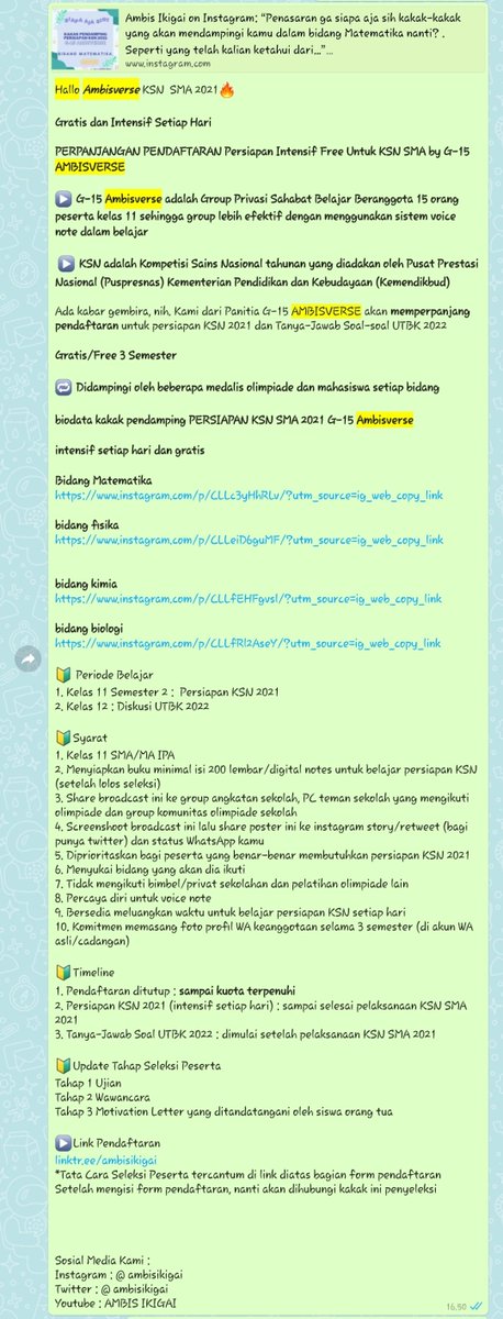 Komunitas Belajar KSN & Diskusi UTBK GRATIS tweet media