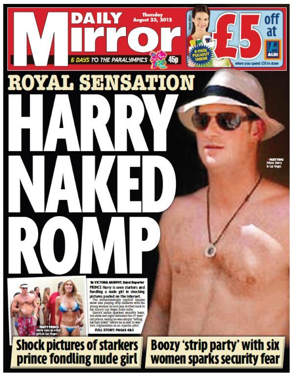 Prince Harry's Naked Night In Vegas Revealed