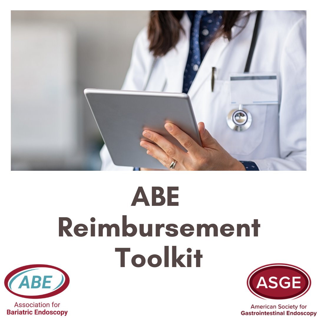 Check out the #ABE Reimbursement Toolkit on GI Leap. The Toolkit contains a Coding for #Obesity Procedures document, an EBT Summary document, and a presentation to help facilitate your own meeting with payers to discuss reimbursement. learn.ASGE.org #endoscopy #GI