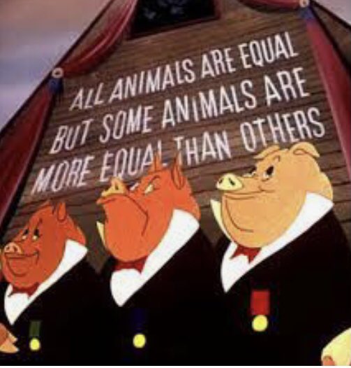 Ahmed Ali Jaleel on Twitter: "Some animals are more equal than - “Animal Farm” by George Orwell. The story of our and its politics. https://t.co/mDXTKJ4gQB" /