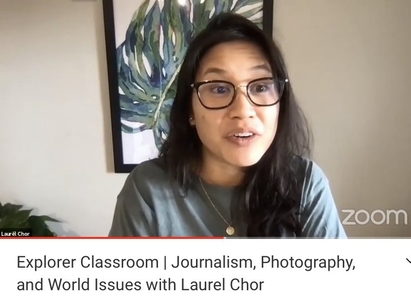 WolfeWanders's tweet image. #ExplorerClassroom @NatGeoEducation Zoom lunch with Emmy-nominated journalist, photographer, filmmaker, and conservationist from Hong Kong Laurel Chor. Ss were fascinated with her story of documenting the pro-democracy movement in China. The power of a single photo! #bsdpride