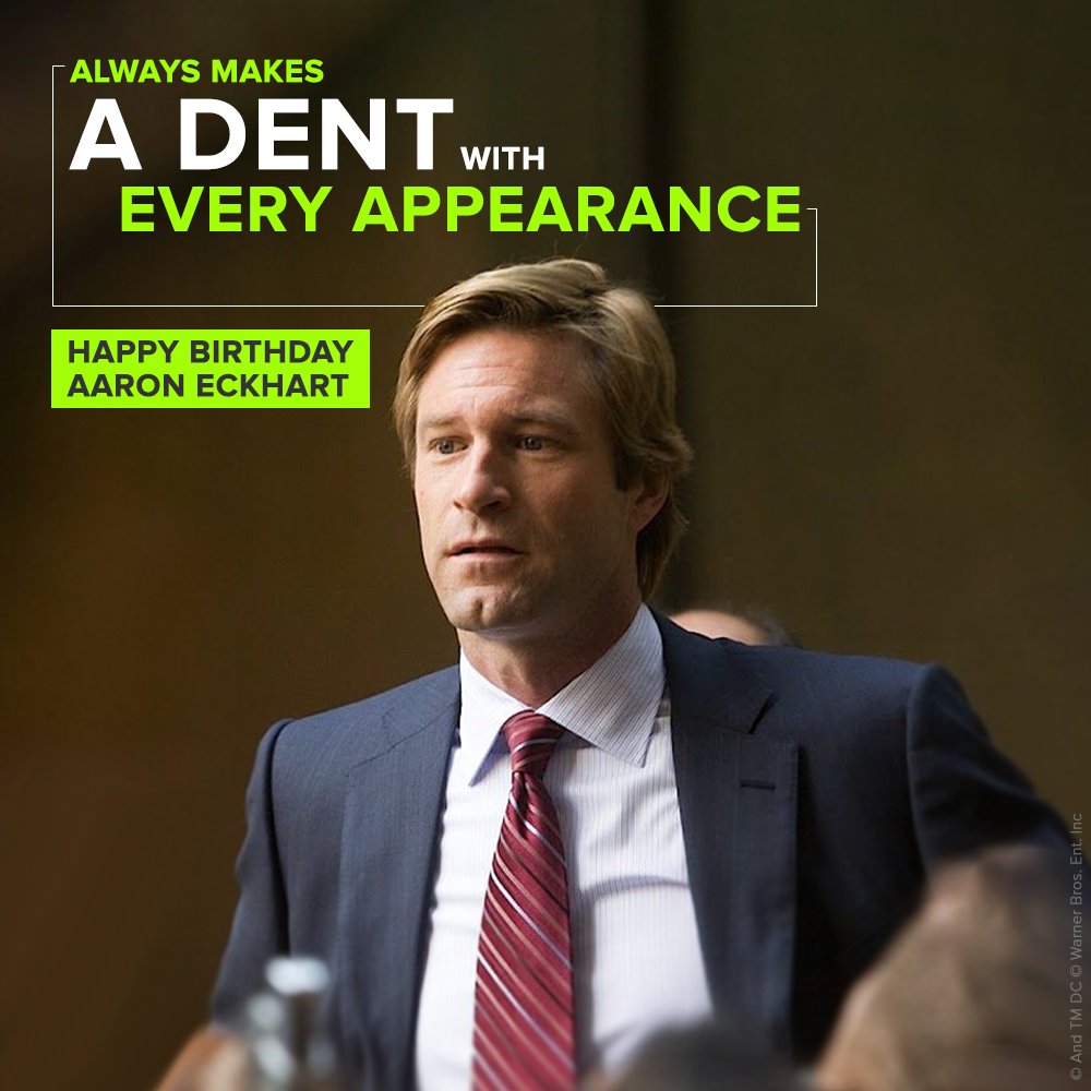 We love this dreamboat, and he\s talented to boot.

We wish a very Happy Birthday to Aaron Eckhart! 