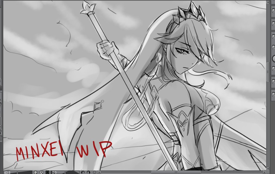 told ya I'll make another Rosaria fanart B ) 

Rosaria WIP 