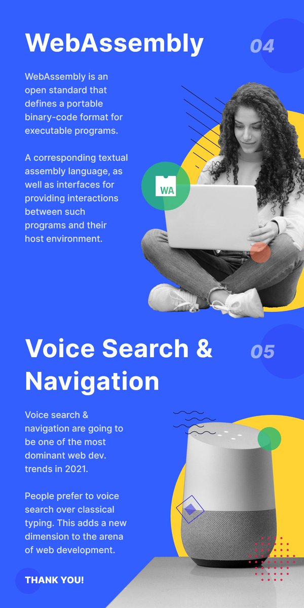 webmobtech's tweet photo. Top 5 Website Technology Trends.
#tech #TechForGood #TechTrends #trendstofollow #AI #pwa #webassembly #voicesearch #singlepageapps #webmobtechnologies #lifeatwebmobtech #topwebsitedevelopmentcompany https://t.co/vMn7gJlYdx