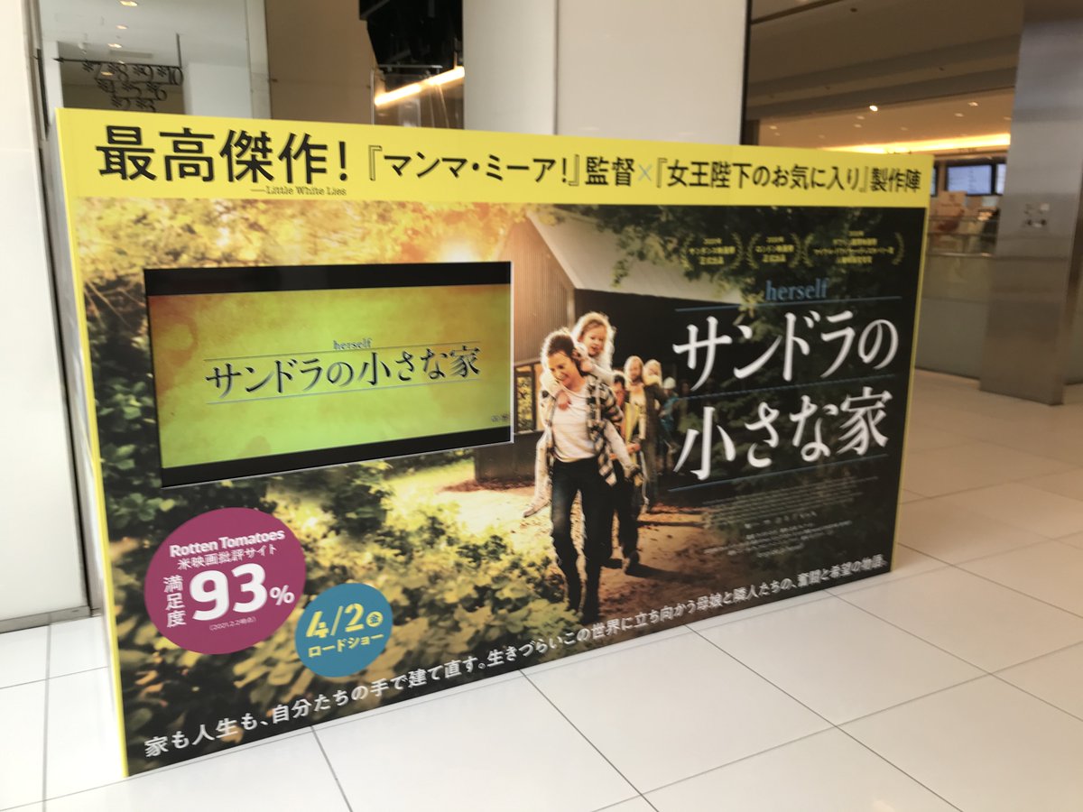 新宿ピカデリー 公式 本日より当館ロビーにて サンドラの小さな家 T Co T6zeehhnas の劇場装飾がスタートいたしました アイルランドの新星 クレア ダン が贈る 希望の涙溢れる人生再建のストーリー 公開まであと3週間 お立ち寄りの際