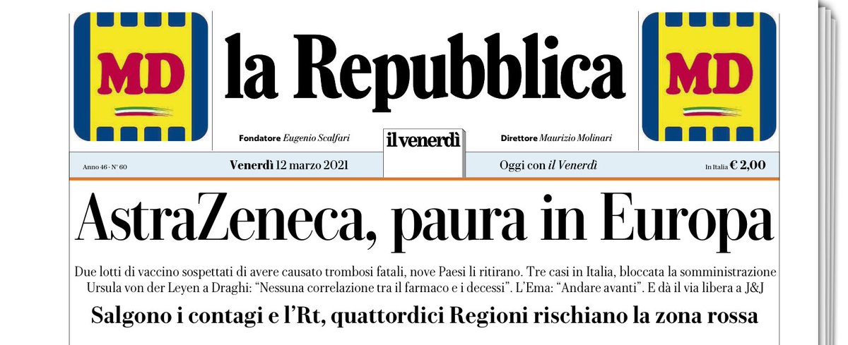 Ma si, dai ⁦<a href="/repubblica/">Repubblica</a>⁩ creiamo un po’ di terrore, che ce frega se poi la gente non si vaccina, vendiamo due copie in più. Imbarazzanti.