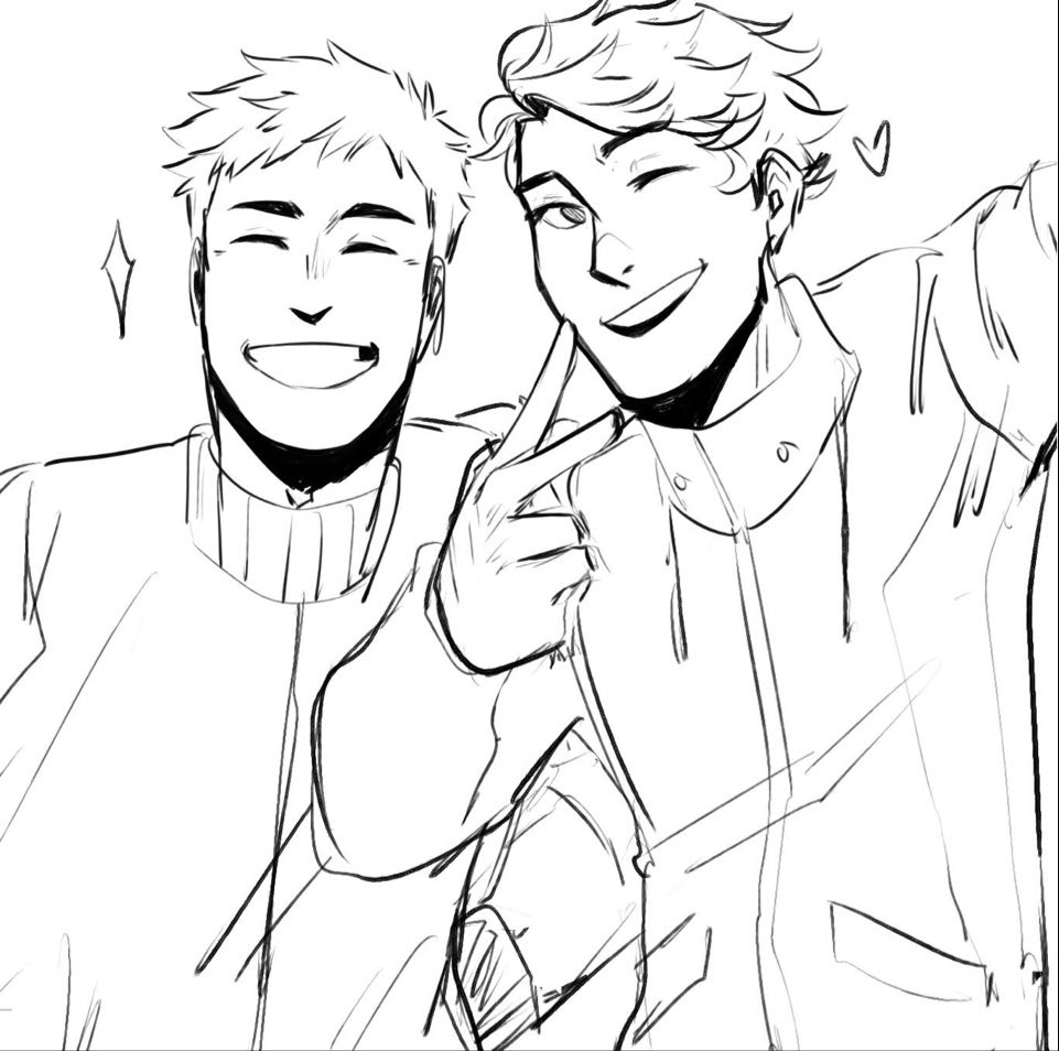 this is part of a separate oidai comic but... I'm proud of how I drew their smiles so it deserves a separate post aldkjadsdkad 