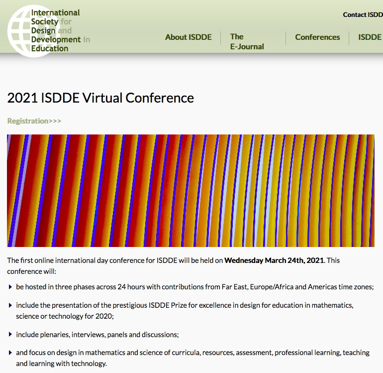 James Calleja (@jamescalleja7) on Twitter photo Looking forward for the ISDDE Virtual Conference 2021 on Wednesday 24th March. In my panel contribution, I will be presenting my research on designing PD for just-in-time learning
<a href="/geoffwake1/">Geoff Wake 👇</a>
isdde.org/2021-virtual-c…
#ISDDE2021 #professionaldevelopment #pddesign Looking forward for the ISDDE Virtual Conference 2021 on Wednesday 24th March. In my panel contribution, I will be presenting my research on designing PD for just-in-time learning
<a href="/geoffwake1/">Geoff Wake 👇</a>
isdde.org/2021-virtual-c…
#ISDDE2021 #professionaldevelopment #pddesign