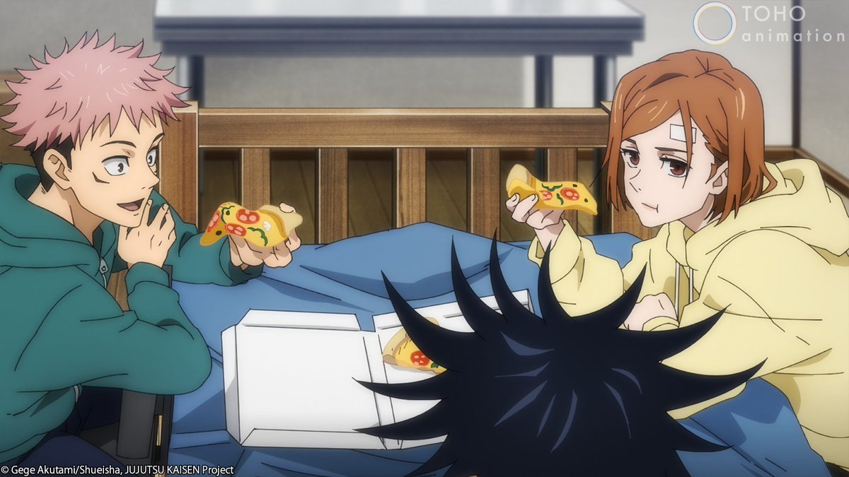 Jujutsu_Kaisen_'s tweet photo. It's Pizza Time 🍕 https://t.co/MGPCkLa7tf