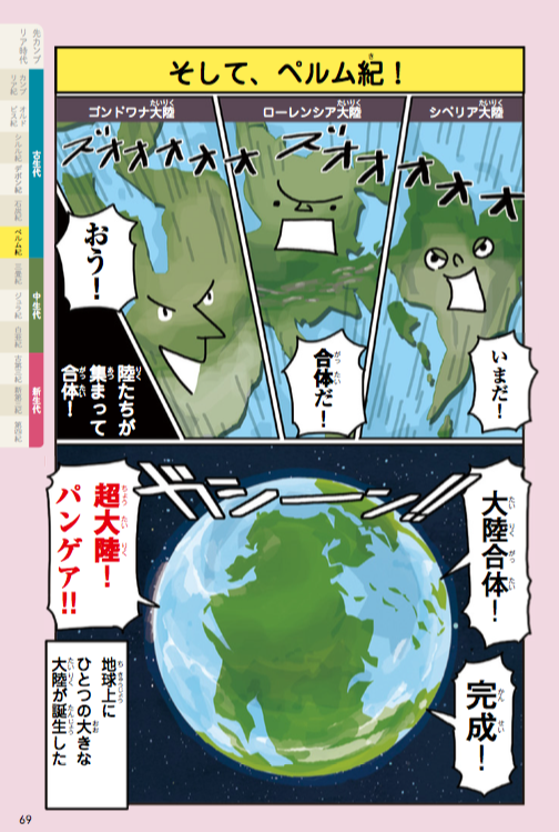 『#激ヨワ人類史』(190P)は、
https://t.co/CGttsSGQcy
 
・マンガ(導入、各章全体のつなぎ、まとめ)
・本文(各時代の先祖の詳細)
・コラム(漫画&本文では説明できなかった要素)

で構成されてます。私の担当はマンガ部分(文・絵)70Pです。大人も子供も楽しめる小ネタ舟盛りにしました。 